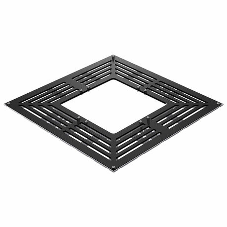 galvanised steel tree grille with a square open