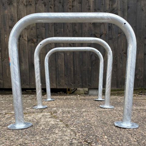 Junior Sheffield Cycle Stand securing two bicycles.
