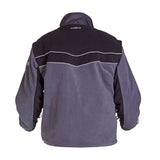 Versatile Black/Grey Fleece Jacket with 300 gsm Polyester Fabric