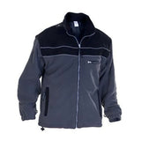 Versatile Black/Grey Fleece Jacket with 300 gsm Polyester Fabric