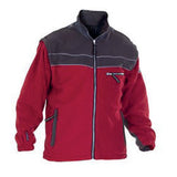 Red/Grey Kiel Fleece with Zip Front and Detachable Sleeves