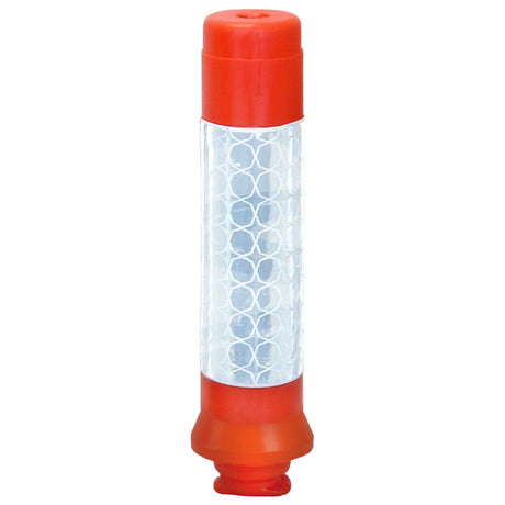 kingpin-cylinder-delineator-post-self-righting-melba-swintex-traffic-control-flexible-vehicle-impact-guidance-safety-reflective-highway-uv-resistant-plastic-bollard-pedestrian-starlux-bolt-down-bitumin-pad-adhesive-durable-heavy-duty

