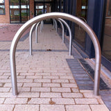 Durable Kirby hoop cycle stand, perfect for secure bike parking.