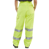 Ladies Hi-vis Trousers with knee pad pockets