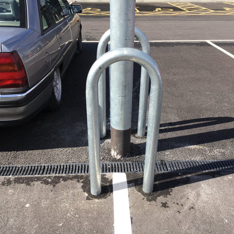 Parking Protection Loop Posts Lamp Post Protection Barrier - Durable Car Park Safety Solution | SSUK
