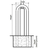 lamp-post-protection-barrier-hoop-protective-galvanised-steel-concrete-in-bolt-down-ragged-flanged-ev-charging-bollard-street-light-impact-protection-parking-lot-carpark-traffic-safety-street-furniture-heavy-duty-industrial