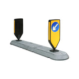 Lane separators ensure quick installation with surface-fixed, bolt-on design.