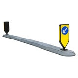 Flexible lane separators fit cycle lanes, traffic lanes, and satellite islands.