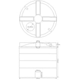 Cylindrical Above Ground Storage Water Tank 