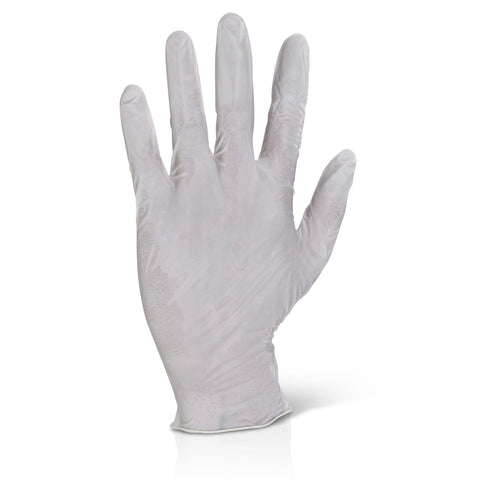 High-Quality White Latex Examination Powder Free Gloves (Box of 1000) - Disposable, Touch-Sensitive Work 