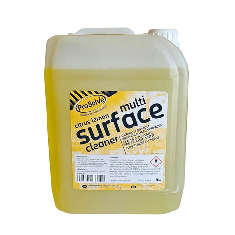 Highly Effective Hard Surface Cleaner - 5L Container - Deep Penetrating Formula for Sparkling Clean Surfaces - Removes Tough Stains, Grease, and Dirt - Suitable for Floors, Countertops, Tiles, and Walls - Ideal for Ceramic, Porcelain, Laminate, Vinyl, and More - Fast, Efficient, and Streak-Free - Lemon Fresh Fragrance - Time-Saving Solution