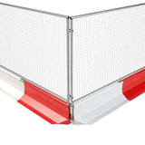 Stackable and transportable Manta Barrier Corner for efficient site management.