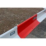 High-visibility Manta Barrier with recyclable galvanized steel construction