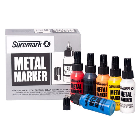 Introducing our versatile Black Metal Marker, designed to mark greasy, rusty, and clean metal surfaces with durable, long-lasting ink. Engineered to withstand water, oil, solvents, and weathering, this marker ensures your markings remain vivid and resilient. Elevate your metal marking tasks with confidence using our Black Metal Marker, crafted to deliver precise and enduring results for all your industrial needs.