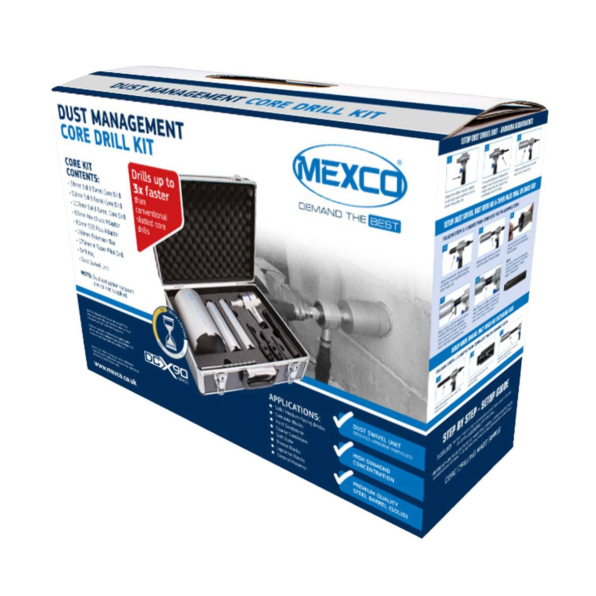 Mexco Dust Management Core Drill Kit