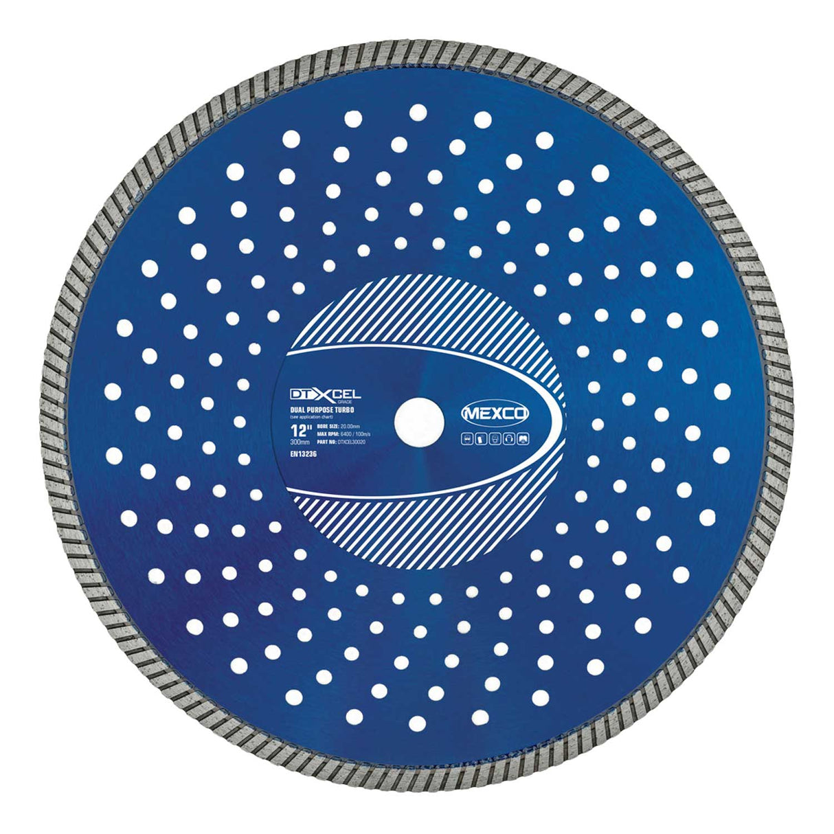 Mexco DTXCEL Dual Purpose Turbo Diamond Blade