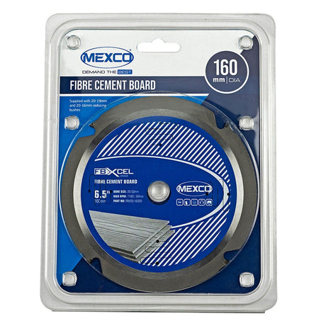 Mexco FBXCEL 160mm Fibre Cement Board PCD blade