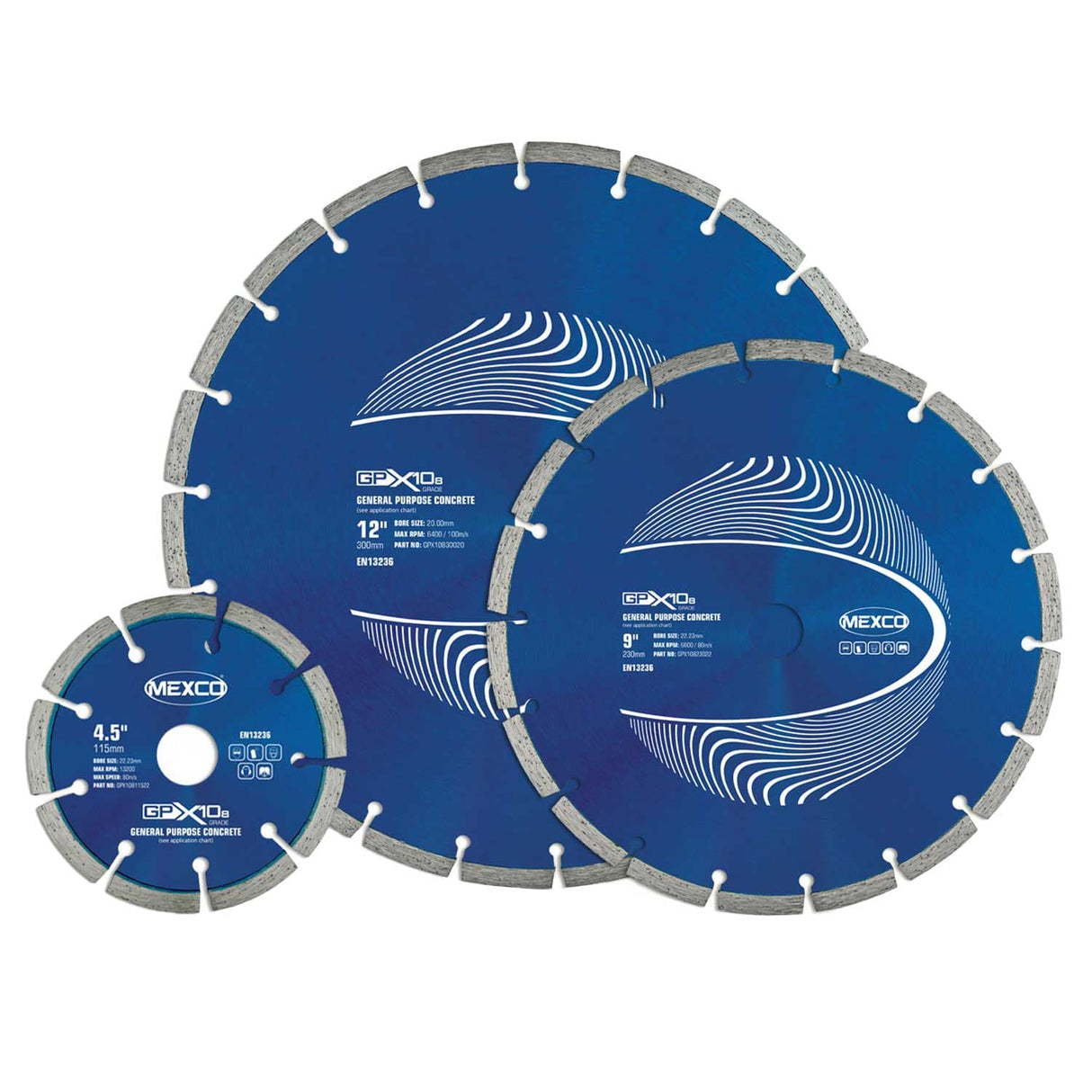 Mexco GPX10-8 GP Concrete 8mm Diamond Blade