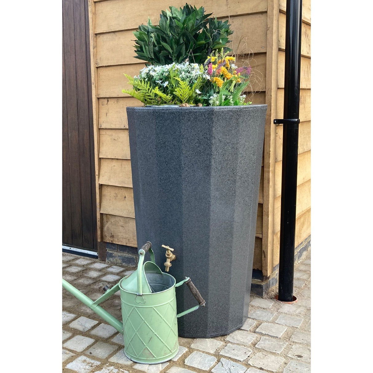 midi-metropolitan-23-litre-combined-water-butt-planter-multiple-outlets-baffled-storage-portable-rainwater-car-wash-valeting-window-cleaning-tank-mobile-drinking-temporary-emergency-large-transportable-construction-sites-outdoor-events-heavy-duty-capacity