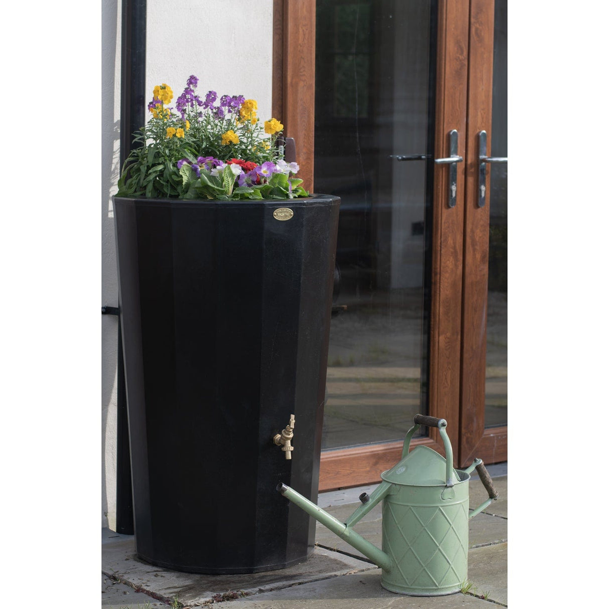 midi-metropolitan-23-litre-combined-water-butt-planter-multiple-outlets-baffled-storage-portable-rainwater-car-wash-valeting-window-cleaning-tank-mobile-drinking-temporary-emergency-large-transportable-construction-sites-outdoor-events-heavy-duty-capacity
