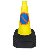 Yellow PVC no-waiting road traffic cones safety construction high visibility portable temporary safety schools parking event management roadwork precautions universities college retail