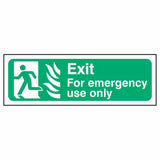 nhs-estate-exit-for-emergency-use-only-safety-extinguisher-signage-fire-evacuation-escape-hazard-identify-locate-instruct-alarm-prevention-regulations-compliance-gear-self-adhesive-rigid-PVC-foam-high-impact-polystyrene-photoluminescent-polycarbonate