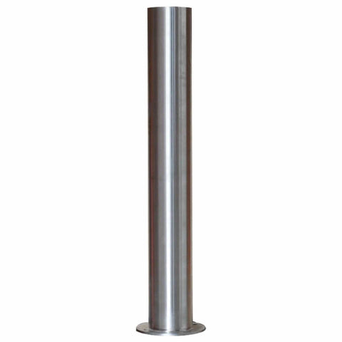 plain-round-stainless-steel-bollard-autopa-fixed-1000m-above-ground-urban-outdoor-weatherproof-cityscape-impact-protection-anti-ram-security-post-pedestrian-safety-barrier-pillar-street-furniture-commercial-heavy-duty-robust