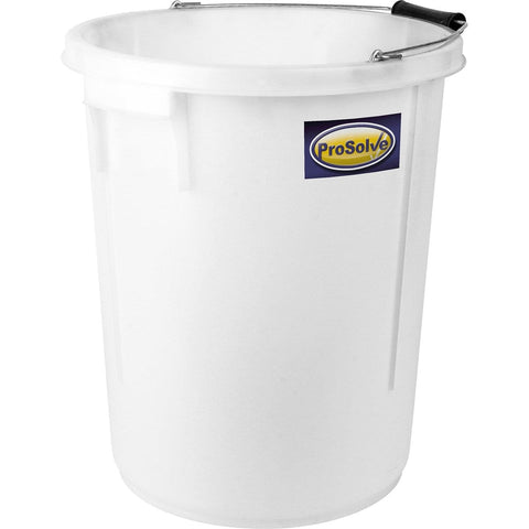 A versatile plastic Mixing Bucket with a generous 30-liter capacity, perfect for various tasks on a work or project site. Reinforced sides ensure durability, while dual handles enable effortless transportation and pouring. Ideal for mixing building materials, this heavy-duty bucket features a metal handle with a plastic grip and side handles for convenience. Easy to clean and built to last.