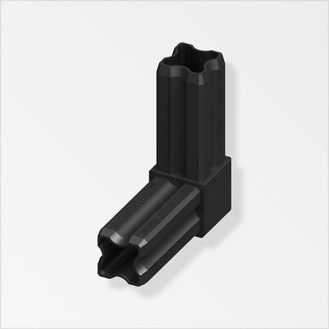 2 Way Pvc Connector Types Right-Angled Two-Way PVC Connector for Square Tubes | Streets Solutions