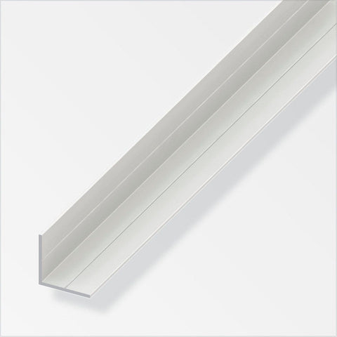 White PVC angle trim for clean corners & smooth finish. Multi-purpose, easy to cut for perfect fit. Ideal for edge protection & beading. 2.5m length, L shaped. Enhances board & panel edges, durable. Available in various sizes.