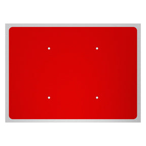 Reflective Quick Fit Sign Faces Chapter 8 Compliant The Red Book Road Sign High Visibility Traffic Safety Temporary Boards Custom Sign Frame RA1  HIP Class 2 RA2 Prismatic GRP Plastic Substrate Composite Dibond 