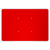 Blank 1050x750mm Quick-Fit Sign Face (Face Only)