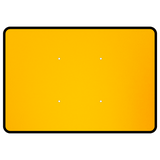 Blank 1050x750mm Quick-Fit Sign Face (Face Only)