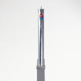 Secure retractable telescopic parking post with 745mm height lock