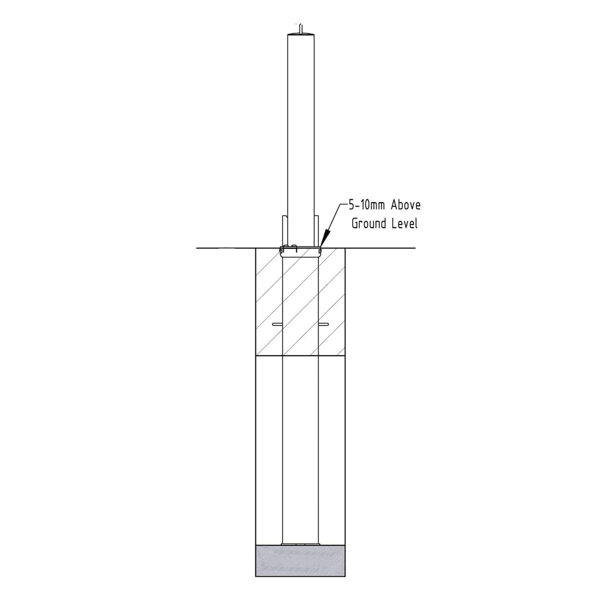 Retractable Telescopic Round Parking Post