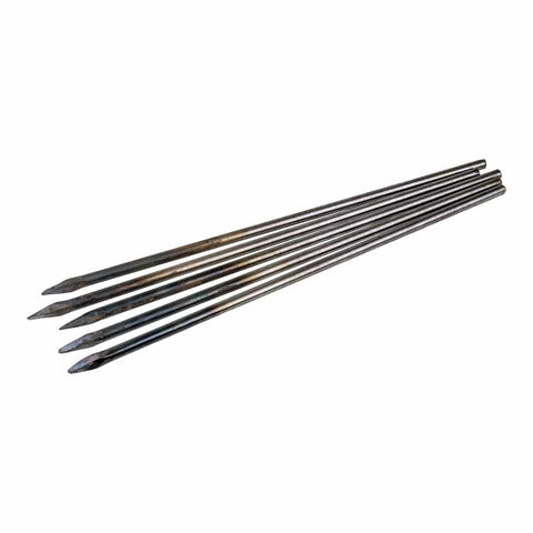 Durable Steel Road Pins for Easy Penetration of Tough Ground | Specifically Designed for Fixed and Rigid Road Forms | Available Singles | Hold Road Forms Securely During Concrete Drying | Mild Steel Construction
