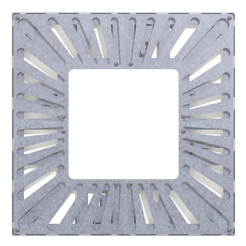 Tree Grille Galvanised Steel - Rose