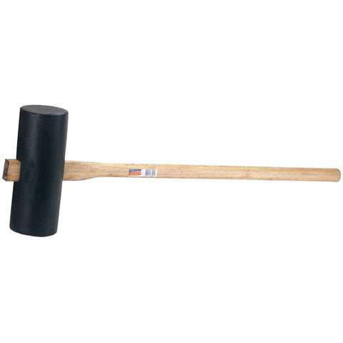 Enhance your construction toolkit with our durable rubber head mallet, featuring a sturdy hardwood shaft and a 125mm face diameter. Ideal for bedding heavy-duty slabs and driving fence posts, this mallet boasts a large rubber head and a sturdy wooden handle.