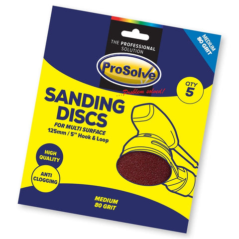 5" and 6" Diameter Sanding Discs with Easy Installation, Strong Grip, Pre-Punched Holes, and Durable Aluminium Oxide Construction for Fast and Long-Lasting Sanding on Wood, Metals, Fillers, Primers, and Paint