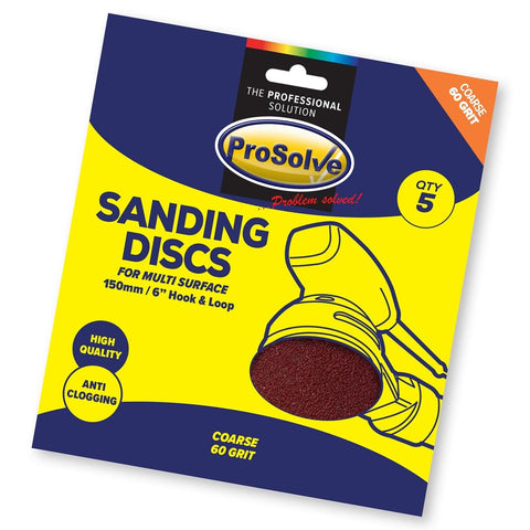 High-performance 5″ and 6″ diameter sanding discs with easy installation and removal. Strong grip hook and loop design ensures slip-free usage. Pre-punched holes for efficient dust pickup. Made from durable aluminium oxide for fast, long-lasting sanding on various surfaces. 