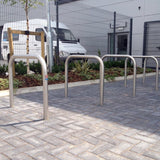 Secure two bikes with the galvanised Sheffield Bike Stand, durable option.