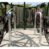 Sheffield Bike Stand, suitable for two bicycles, galvanised steel, reliable.
