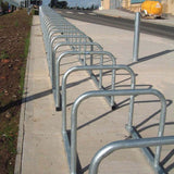 sheffield-toastrack-bike-stand-cycle-bicycle-storage-parking-visually-parking-impaired-rack-galvanised-stainless-steel-powder-coated-custom-RAL-durable-industrial-outdoor-sturdy-schools-highschool-college-university-public-spaces