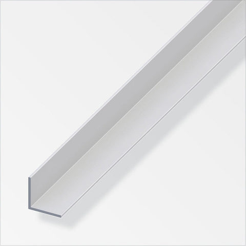 Versatile anodised aluminium L-shaped profile, ideal for protecting wall corners, counters, and worktop edges. Lightweight and rigid, perfect for light construction and decoration projects. 1m in length with a sleek silver appearance.