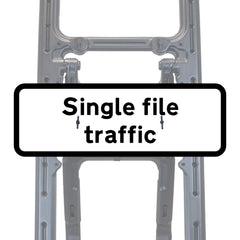 Single File Traffic Quick Fit Supplementary Plate Diagram