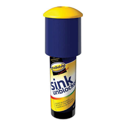 Sink unblocker kit with sink plug adaptor, swiftly eliminates pipe blockages using compressed gas, ensuring convenience and ease. Fast-acting formula, no harmful chemicals, offers safe and effective clog removal. Unique solution for rapid and mess-free sink blockage clearing, ideal for homeowners and professionals.