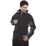 Outdoor Black/Grey Jacket, 2 Zipped Hip Pockets, Warm Lined Collar, Breathable Fabric