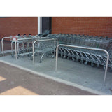 Elegant Stainless Steel Hooped Trolley Bay Rail with Flanged Design