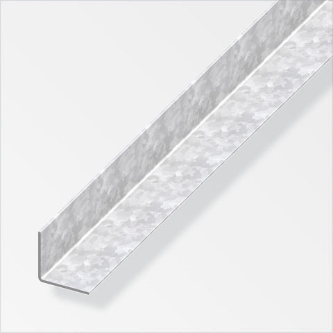 Strong galvanised steel angle profile, ideal for corner protection and construction projects. Excellent corrosion resistance, suitable for DIY use.