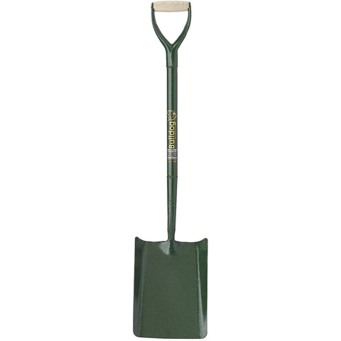 Steel square shovel with softwood handle, 28" shaft. Durable all-steel construction for heavy-duty use. Ideal for gardening, landscaping, and construction tasks. Get yours now!